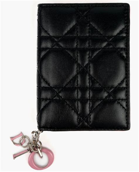 dior key card holder|lady Dior flap card holder.